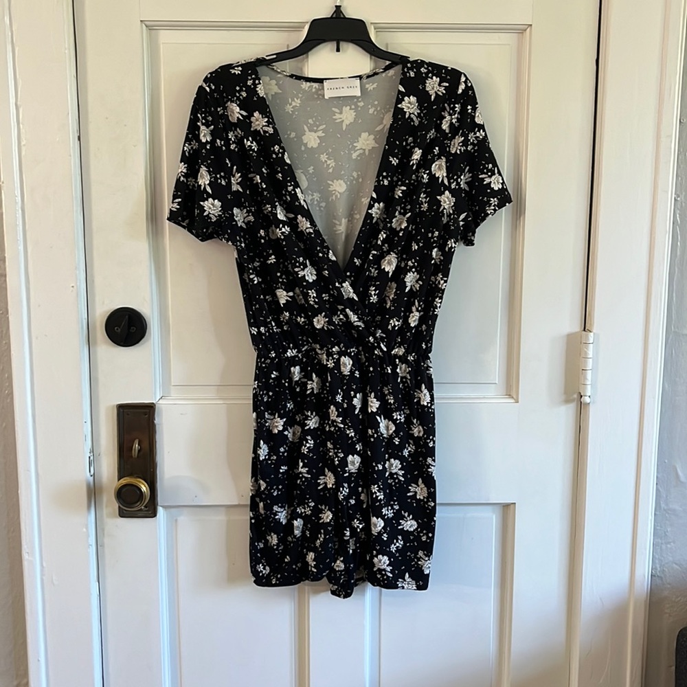 Black Floral Romper